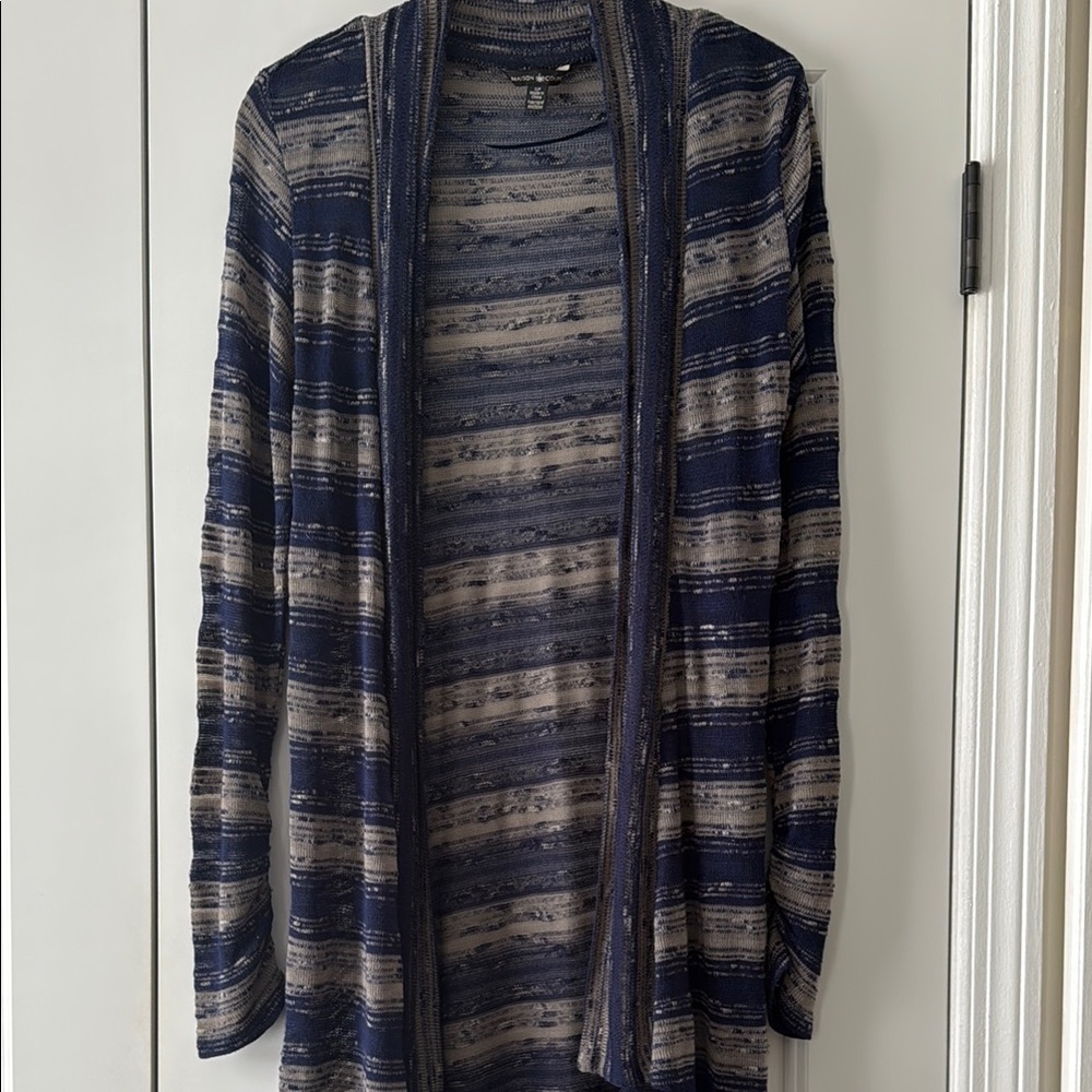 Maison Coupe Blue and Gray Cardigan